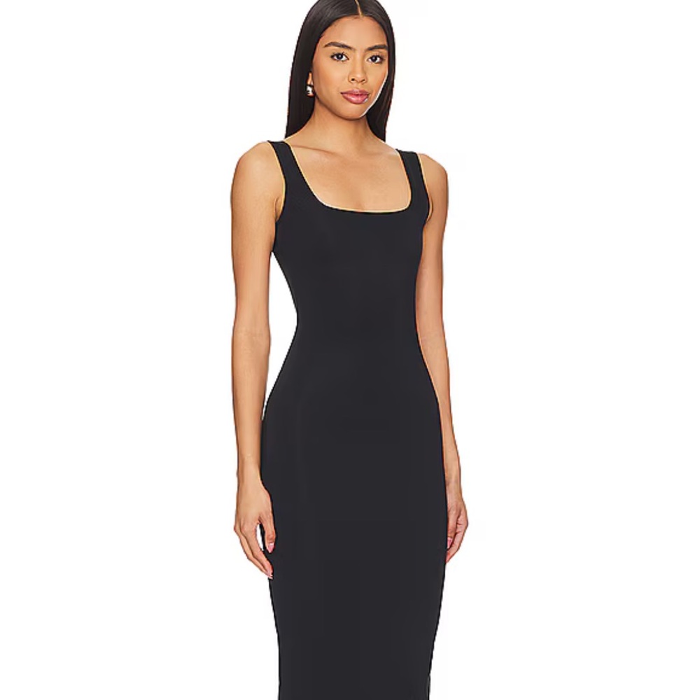 Good American Modern Tank Dress in Black